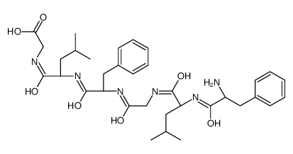 2-[[(2S)-2-[[(2S)-2-[[2-[[(2S)-2-[[(2S)-2-amino-3-phenylpropanoyl]amino]-4-methylpentanoyl]amino]acetyl]amino]-3-phenylpropanoyl]amino]-4-methylpentanoyl]amino]acetic acid结构式