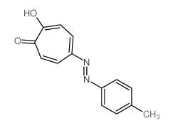 4-[(4-methylphenyl)hydrazinylidene]cyclohepta-2,5-diene-1,7-dione结构式