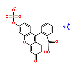 fluorescein­sulfate ammonium salt Structure