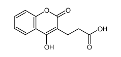 3-(4-hydroxy-2-oxo-2H-chromen-3-yl)propanoic acid Structure