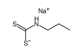 Sodium propylcarbamodithioate structure