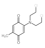 2,5-Cyclohexadiene-1,4-dione, 2-[bis (2-chloroethyl)amino]-5-methyl- picture