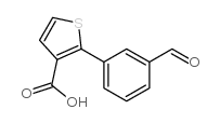 2-(3-Formylphenyl)thiophene-3-carboxylic acid Structure