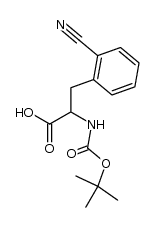 2-Cyano-N-Boc-DL-phenylalanine Structure