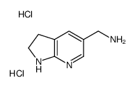 (2,3-DIHYDRO-1H-PYRROLO[2,3-B]PYRIDIN-5-YL)METHANAMINE DIHYDROCHLORIDE结构式