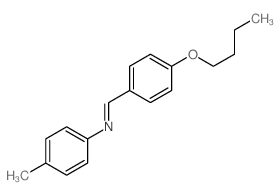 Benzenamine,N-[(4-butoxyphenyl)methylene]-4-methyl-结构式