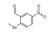 2-methylselanyl-5-nitrobenzaldehyde结构式