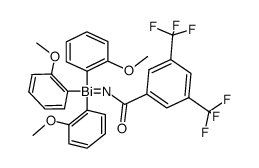 [(3,5-bis(trifluoromethyl)benzoyl)imino]tris(2-methoxyphenyl)-λ5-bismuthane Structure