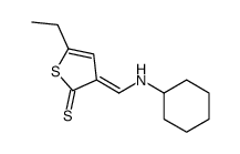 3-[(cyclohexylamino)methylidene]-5-ethylthiophene-2-thione Structure