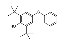 2,6-ditert-butyl-4-phenylsulfanylphenol结构式