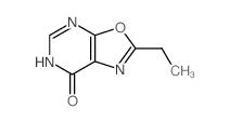 8-ethyl-9-oxa-2,4,7-triazabicyclo[4.3.0]nona-2,7,10-trien-5-one结构式