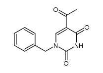 1-N-benzyl-5-acetyluracil Structure