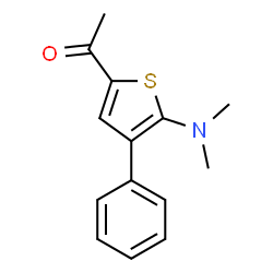 1-[5-(DIMETHYLAMINO)-4-PHENYL-2-THIENYL]-1-ETHANONE结构式