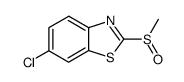 6-chloro-2-methanesulfinyl-benzothiazole结构式