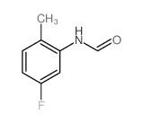 Formamide,N-(5-fluoro-2-methylphenyl)- structure