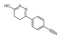 4-(6-oxo-4,5-dihydro-1H-pyridazin-3-yl)benzonitrile结构式