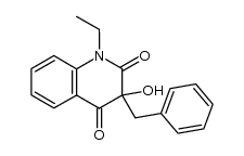 3-benzyl-1-ethyl-3-hydroxy-2,4(1H,3H)-quinolinedione结构式