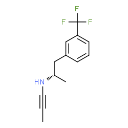 (αS)-α-Methyl-N-(2-propynyl)-3-(trifluoromethyl)benzeneethanamine结构式