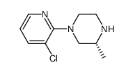 (3R)-1-(3-氯吡啶-2-基)-3-甲基哌嗪结构式