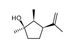 (1R,2S,3S)-1,2-Dimethyl-3-isopropenylcyclopentanol结构式