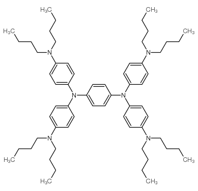 N,N,N',N'-四[4-(二丁基氨基)苯基]-1,4-苯二胺结构式