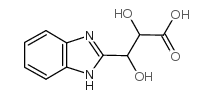 3-(1H-benzimidazol-2-yl)-2,3-dihydroxypropanoic acid structure