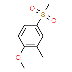 1-Methoxy-2-methyl-4-(methylsulfonyl)benzene结构式