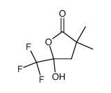 5-hydroxy-3,3-dimethyl-5-(trifluoromethyl)dihydrofuran-2(3H)-one Structure