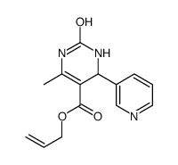 5-Pyrimidinecarboxylicacid,1,2,3,4-tetrahydro-6-methyl-2-oxo-4-(3-pyridinyl)-,2-propenylester(9CI) structure