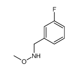 Benzenemethanamine, 3-fluoro-N-methoxy- (9CI) structure