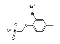 [ (2-Bromo-4-tolyl)thio]methanesulfonic acid, sodium salt Structure