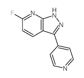 6-FLUORO-3-(PYRIDIN-4-YL)-1H-PYRAZOLO[3,4-B]PYRIDINE structure