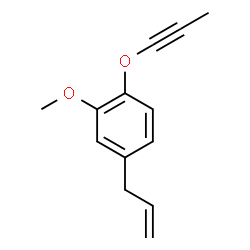 2-Methoxy-4-(2-propenyl)-1-(1-propynyloxy)benzene Structure