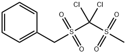 [[[Dichloro(methylsulfonyl)methyl]sulfonyl]methyl]benzene structure