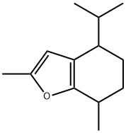 4,5,6,7-Tetrahydro-2,7-dimethyl-4-(1-methylethyl)benzofuran Structure