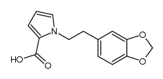 1-(2-benzo[1,3]dioxol-5-yl-ethyl)-pyrrole-2-carboxylic acid Structure