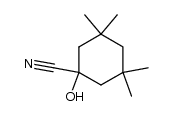 1-hydroxy-3,3,5,5-tetramethyl-cyclohexanecarbonitrile结构式