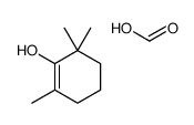 formic acid,2,6,6-trimethylcyclohexen-1-ol结构式