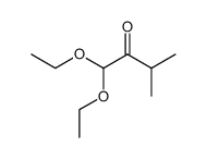 1,1-DIETHOXY-3-METHYLBUTAN-2-ONE structure