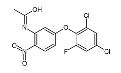 N-[5-(2,4-dichloro-6-fluorophenoxy)-2-nitrophenyl]acetamide结构式