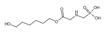 6-hydroxyhexyl-N-phosphonomethyl glycinate Structure