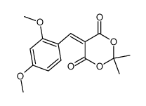 5-(2,4-dimethoxy-benzylidene)-2,2-dimethyl-[1,3] dioxane-4,6-dione结构式