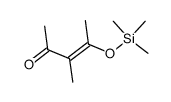 3-methyl-4-(trimethylsilyloxy)-3(E)-penten-2-one结构式