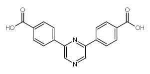 4-[6-(4-carboxyphenyl)pyrazin-2-yl]benzoic acid结构式