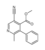 methyl 5-cyano-2-methyl-3-phenylpyridine-4-carboxylate结构式