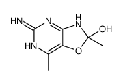 5-amino-2,7-dimethyl-3H-[1,3]oxazolo[4,5-d]pyrimidin-2-ol Structure