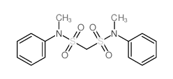 N,N-dimethyl-N,N-diphenyl-methanedisulfonamide structure