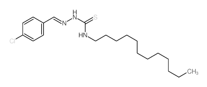 Hydrazinecarbothioamide,2-[(4-chlorophenyl)methylene]-N-dodecyl-结构式