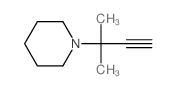 1-(2-methylbut-3-yn-2-yl)piperidine结构式