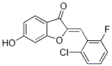 2-[(2-氯-6-氟苯基)亚甲基]-6-羟基-3-苯并呋结构式